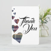 タータンチェックのサンキューカード サンキューカード (スタンド正面)