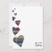 タータンチェックのサンキューカード サンキューカード (裏面)