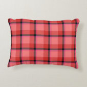 タータンチェックのデザイン アクセントクッション (裏面)