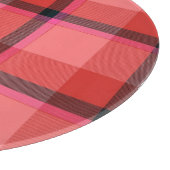 タータンチェックのデザイン カッティングボード (角)