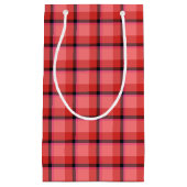 タータンチェックのデザイン スモールペーパーバッグ (正面)