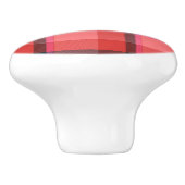 タータンチェックのデザイン セラミックノブ (側面)