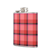 タータンチェックのデザイン フラスク (左)