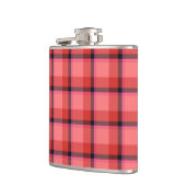 タータンチェックのデザイン フラスク (左)