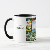 タータンチェックのマグ、一族MacDonald、 マグカップ (左)