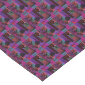 タータンチェックの尻尾 – 紫よくはしゃぐの子猫» ショートテーブルランナー (コーナー)