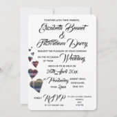 タータンチェックの結婚式招待状 招待状 (裏面)