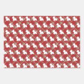 タータンチェックの背景のラッピング紙 ラッピングペーパーシート (正面3)