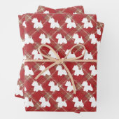 タータンチェックの背景のラッピング紙 ラッピングペーパーシート (インサイチュ)