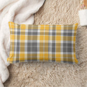 タータンチェックの金ゴールドの腰神経の投球 ランバークッション (ブランケット)