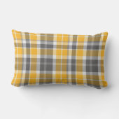 タータンチェックの金ゴールドの腰神経の投球 ランバークッション (裏面)