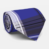 タータンチェックの青 ネクタイ (ロール)