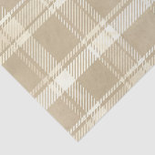 タータンチェックのPlaidベージュ、クリーム、および黄淡い色の色 薄葉紙 (詳細)