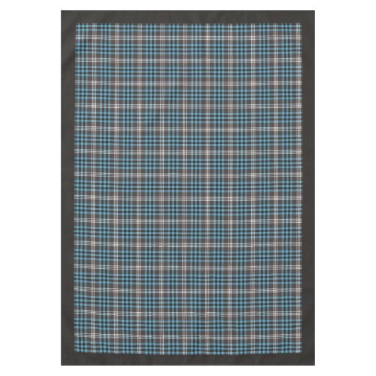 タータンチェックはっきりしたテーブルクロス – 彼の男の洞窟のためのギフト テーブルクロス (正面)