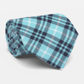 タータンチェックイン・ウィンターブルー ネクタイ (ロール)