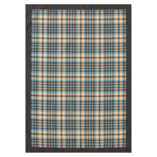 タータンチェックエレガントテーブルクロス – 彼のスタイルのためのギフト テーブルクロス (正面)