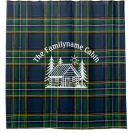 タータンチェックカスタムファミリキャビンプレイドシャワーカーテン シャワーカーテン