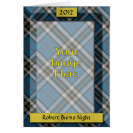 タータンチェックカスタムフォトフレーム – Burns Night Card
