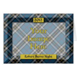 タータンチェックカスタムフォトフレーム – Burns Night Card
