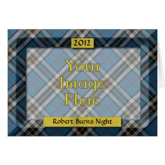 タータンチェックカスタムフォトフレーム – Burns Night Card