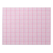 タータンチェックカラフルクリスマスカード封筒ライナー ノートパッド (正面)