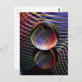 タータンチェックガラスボール ポストカード (正面/裏面)