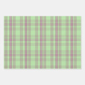 タータンチェックギフトラップセット ラッピングペーパーシート (正面3)