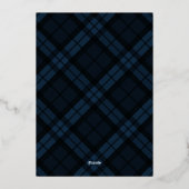 タータンチェッククラシック写真 箔シーズンカード (裏面)