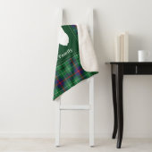 タータンチェッククリスマススイートホームプレイドパーソナライズされた シェルパブランケット (インサイチュ)