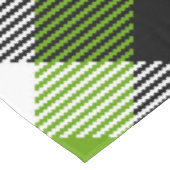 タータンチェックシンプルプレイドネオングリーン テーブルクロス (アングル)