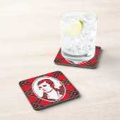 タータンチェックスコットランドのバードラビーバーンズ コースター (右側)