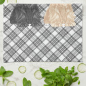 タータンチェックスコットランド キッチンタオル (折り畳み)