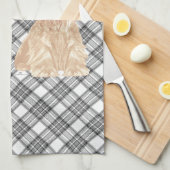 タータンチェックスコットランド キッチンタオル (四つ折り)
