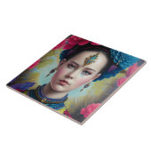 タータンチェックスタイリッシュ付きプリンセス タイル (側面)