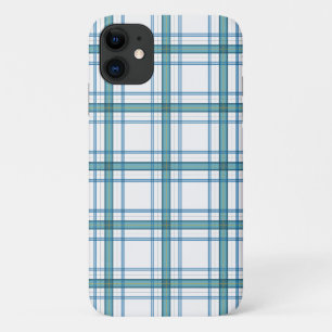 タータンチェックターコイズ... iPhone 11 ケース