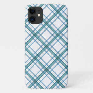 タータンチェックターコイズ... iPhone 11 ケース