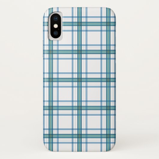 タータンチェックターコイズ... Case-Mate iPhoneケース (裏面)