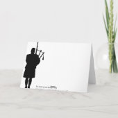 タータンチェックデイスコティッシュバグパイパー カード (裏面)