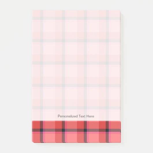 タータンチェックデザイン ポストイット (正面)