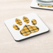 タータンチェックドッグポープリント コースター (左側)