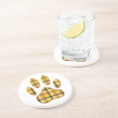 タータンチェックドッグポープリント コースター (側面)