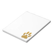 タータンチェックドッグポープリント ノートパッド (回転)