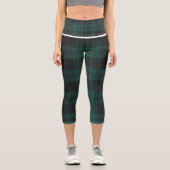 タータンチェックハイウェイストキャプリス カプリレギンス (正面)