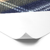 タータンチェックハートの結婚プラグ抜き ポスター (角)