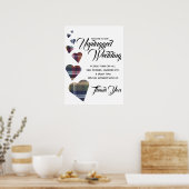 タータンチェックハートの結婚プラグ抜き ポスター (キッチン)