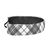 タータンチェックパターンホリデーズクリスマス白黒 アスレチックヘッドバンド (左)