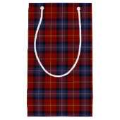 タータンチェックパターン スモールペーパーバッグ (正面)