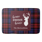 タータンチェックパーソナライズされたクリスマスクランマクラクララン バスマット (正面)