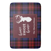 タータンチェックパーソナライズされたクリスマスクランマクラクララン バスマット (正面縦)