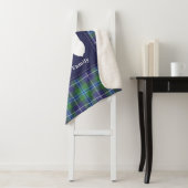 タータンチェックパーソナライズされたホリデークランダグラスプレイド シェルパブランケット (インサイチュ)